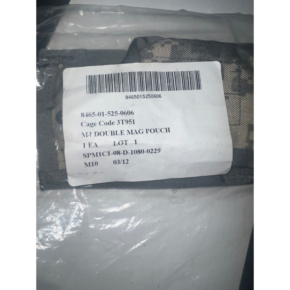 US Military M4 Double Mag Pouch UCP Digital Camo MOLLE II 8465-01-525-0606 NEW